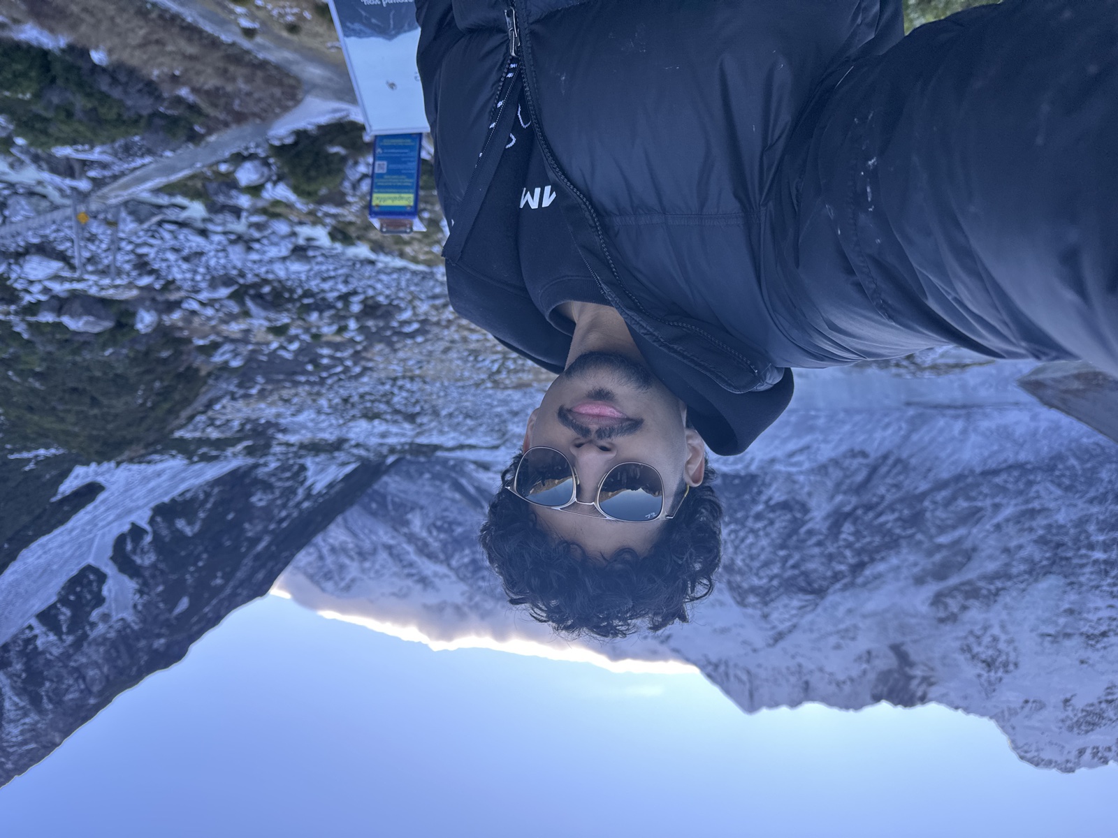 Allen Panikulam at Hooker Valley